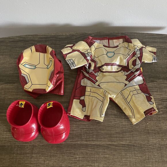 Build A Bear BAB Iron Man 3 Costume Suit Mask And Boots 16” 3-piece Outfit 2013 - Picture 1 of 8